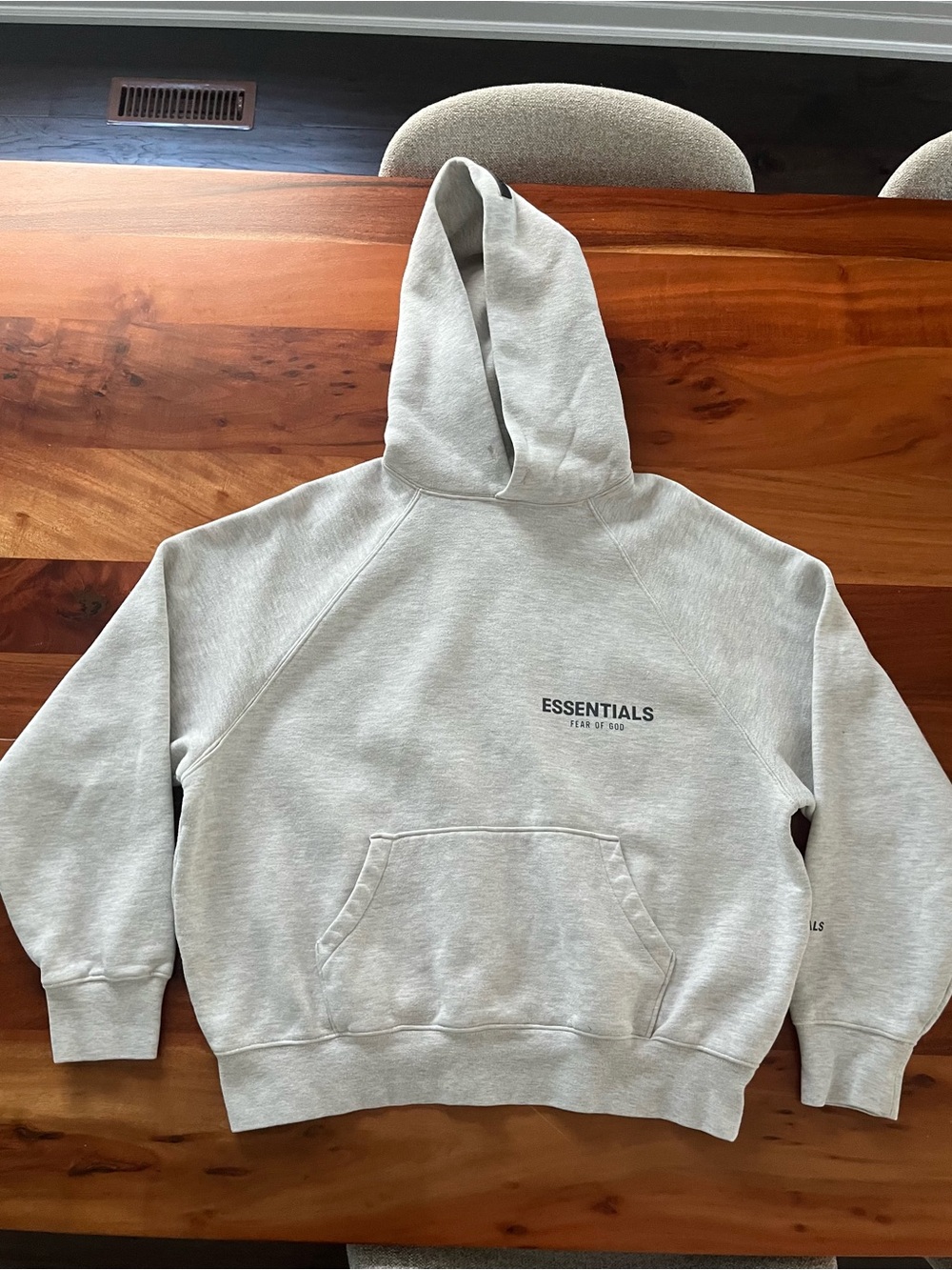 Fear of God ESSENTIALS Light Gray Hoodie
